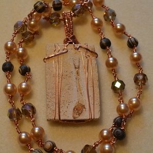 Fish Fossil Necklace!